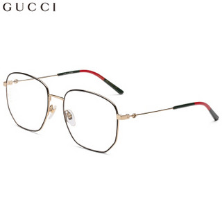 GUCCI 古驰 eyewear 女款光学镜架 金属光学镜架 GG0396O-001 金色镜框 56mm