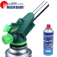 脉鲜(MAXSUN)卡式气罐 打火枪 喷枪 喷火器 喷火枪 烧猪毛 气罐 火枪 MS-T2 烧烤 自动点火器 丁烷气罐1瓶
