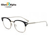 CHARMANT/夏蒙眼镜框 GA系列男款黑色眉线框板材光学眼镜架 GA38014 BK 51mm