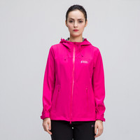 雪中飞 SNOWFLYING 户外女士防风弹力健步风衣运动活力休闲外套 A1621FY042 梅紫红S