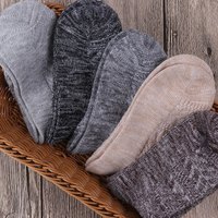 顶瓜瓜中筒袜男士春夏棉袜春天袜子男日韩原宿风长袜子潮流高筒男生粗针织毛线袜四季运动素色袜子5双