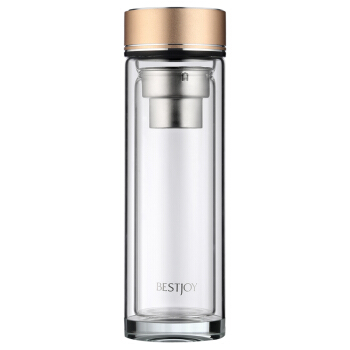 BESTJOY 富光拾喜 FGBE02-350 高硼硅玻璃杯 350ml 金色
