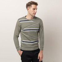 海之宁 中年男士保暖内衣加绒加厚秋衣秋裤套装可以外穿低领修身棉毛衫打底衫 8005绿-4 XXXL码