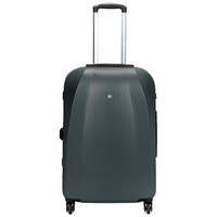 SUISSEWIN 拉杆箱24英寸 PC材质登机箱静音万向轮行李箱 商旅两用旅行箱 SN6104灰色