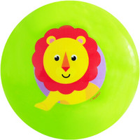 费雪Fisher-Price 充气玩具球 宝宝手抓摇铃球婴幼儿童小皮球卡通拍拍球10cm 绿色狮子F0929