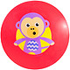 费雪Fisher-Price 充气玩具球 宝宝手抓摇铃球  红色猴子F0929