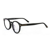TOM FORD 汤姆福特 中性款黑色镜框黑色镜腿板材全框光学眼镜架眼镜框TF5529-F-B 001 50MM