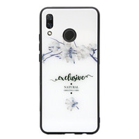 伟吉华为nova3手机壳 HUAWEI nova3玻璃手机壳(钢化玻璃后盖+TPU软边)防摔全包新款硬壳 棉花图案