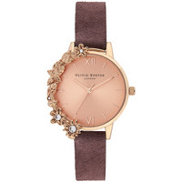 OliviaBurton女款手表半篱花蔓女士手表情侣表学生少女时尚两戴可拆卸腕表OB16CB21