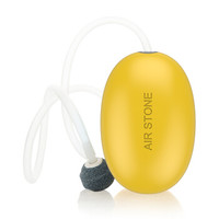 吉印 JIYIN 水族箱充氧泵增氧泵鱼缸增氧机小型氧气泵单孔养鱼氧气泵迷你USB接口3W钓鱼伴侣 秋月黄