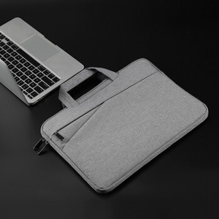 BUBM 必优美 苹果小米联想15.6pro笔记本电脑包女手提商务内胆包男华硕戴尔保护套薄公文包 FMBX-15.6英寸灰色