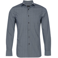 PRADA 普拉达 男士锯齿纹棉质长袖衬衫  UCN046 1LQ3 F0154