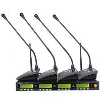 万利达(Malata)MU-04 一拖四鹅颈式会议话筒主持手持无线K歌麦克风 一拖四会议桌面