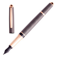 HUGO BOSS 结构系列烟灰格子纹墨水笔 HSW8872D 钢笔 商务送礼 生日礼物 文具 礼品笔