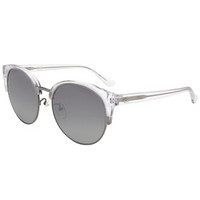 卡尔文·克莱恩（Calvin Klein）太阳镜 男女款透明灰色镜框灰色渐变镜片眼镜太阳镜 CK4338SK 010 56MM