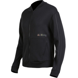 adidas 阿迪达斯 女子 型格系列 JKV KN BOMBER 运动 夹克 DT2405 黑色 L码