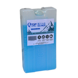 qtop蓄冷保冷冰盒户外冰砖 食品海鲜冰排 医药冷藏冰板200ml双联装