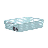 禧天龙Citylong 6L桌面收纳篮环保塑料收纳筐杂物收纳盒蝶彩蓝4支装 7105