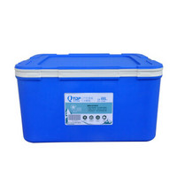 qtop商家两用外卖PU保温箱 海鲜冰块运输保鲜箱 大容量66升 蓝色
