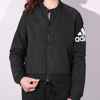 adidas 阿迪达斯 女子 型格系列 JKV WV WARM BOM 运动 夹克 DT2402 黑色 L码