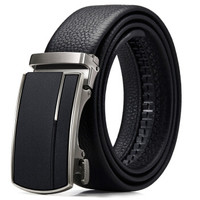 波斯丹顿(BOSTANTEN)男士皮带男自动扣商务头层牛皮腰带男简约青年裤带 B4183021黑色