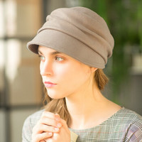 诗丹凯萨 sedancasesa贝雷帽子女秋冬保暖羊毛帽子蓓蕾帽 WGFB183036 驼色 57CM