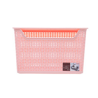 禧天龙Citylong 24L桌面带盖收纳盒环保塑料收纳篮杂物收纳筐樱花粉2支装 7137