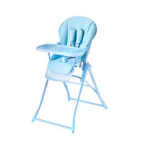 gb好孩子婴幼儿便携式餐椅 可调节可折叠 儿童餐椅 Y290-D002B薄荷蓝（7个月-36个月）