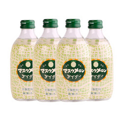 友傑 碳酸饮料 哈密瓜味汽水 300ml*4瓶 *2件