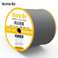 京东PLUS会员：Tencia（TC) 广州腾达 原装超五类双屏蔽 纯铜Cat5e灰色305米 TC-SF5305