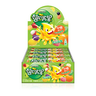 nestlé雀巢12371970趣满果花心杂果果汁软糖混合口味24条27g盒装