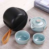 龙寅 寅 旅行茶具套装便携包式茶壶户外车载旅游茶杯快客杯一壶二杯两杯