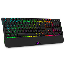 RK ROYAL KLUDGE 灵耀幻彩背光式104键机械键盘 黑色RGB青轴 全键无冲电竞游戏键盘