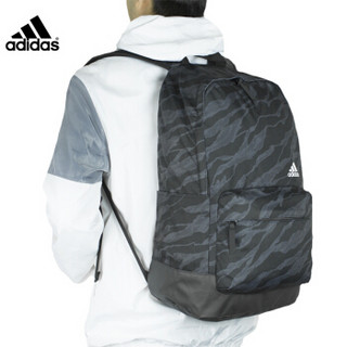 adidas 阿迪达斯 阿迪达斯（Adidas）休闲运动 潮流款笔记本电脑双肩背包 DM2899 底特律纯质灰/黑色