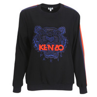 KENZO 高田贤三 女士黑色混纺虎头刺绣套头衫卫衣 PF852TO0105AC 99 S