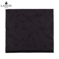 LANVIN 浪凡 男款黑色小恐龙图案100%羊毛围巾 5634 3