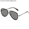 亚历山大·麦昆Alexander McQueen eyewear太阳镜男款 国际版飞行员墨镜 AM0173S-002 钌红镜框灰镜片 61mm