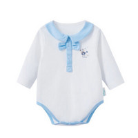 全棉时代 婴儿针织长袖爬爬服73/48(建议6-12个月)白 1件装