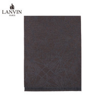 LANVIN 浪凡 男款深灰色100%羊毛围巾 5609 3