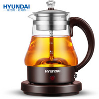 现代（HYUNDAI）养生壶蒸汽蒸茶壶煮茶器家用玻璃电水壶蒸汽喷淋式煮茶壶黑茶壶电热水壶QC-ZC1152