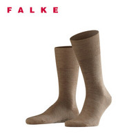 FALKE 德国鹰客 Airport羊毛保暖舒适商务中筒男袜 棕色nutmeg mel 41-42 14435-5410