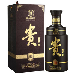 洋河股份 贵州贵酒 贵酒心品 53度 单瓶装白酒500ml 口感酱香型 *3件