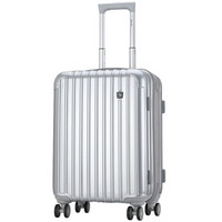 OIWAS 爱华仕 拉杆箱ABS+PC 配色飞机轮行李箱包20英寸登机箱 男女旅行箱 OCX6229U 银色