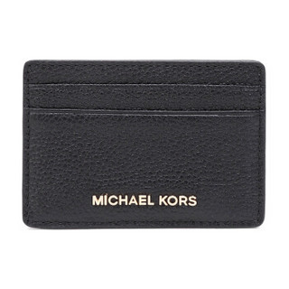 MICHAEL KORS 迈克·科尔斯 MONEY PIECES系列 MK卡包牛皮包女士卡包卡夹 32F7GF6D0L BLACK黑色