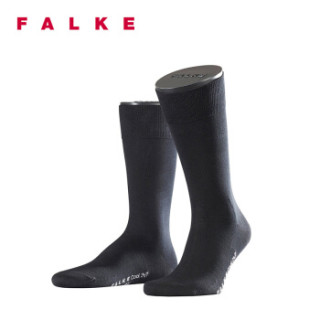 FALKE 德国鹰客 Cool 24/7棉休闲商务舒适夏季透气长中筒男袜 黑色black 41-42 13230-3000-41