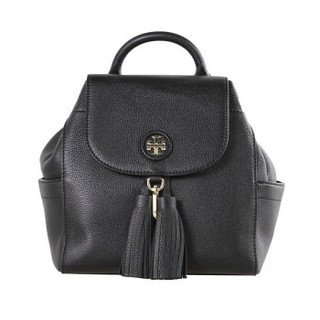 TORY BURCH 汤丽柏琦 奢侈品 TB女包 黑色牛皮双肩背包 48362 001黑色