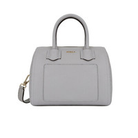FURLA 芙拉 ALBA系列 女士 牛皮革 灰色 S号 手提斜挎单肩包 984383 灰色