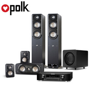 普乐之声（Polk） Signature系列5.1声道家庭影院音响套装+马兰士（marantz) 时尚型 AV功放机 黑色