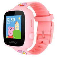 360儿童电话手表SE3 小猪佩奇版 W608 安全定位全彩触屏 小猪佩奇系列 360儿童学生电话手机手表（粉色）