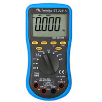 米尼帕（minipa）ET-2231A 万用表工业级数字万用表真有效值自动防烧保护电表万能表 3 3/4高精度毫伏测量